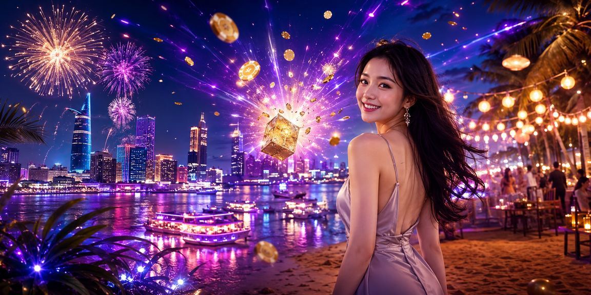 Ánh đèn neon casino rực rỡ tại Sài Gòn trong đêm giải trí